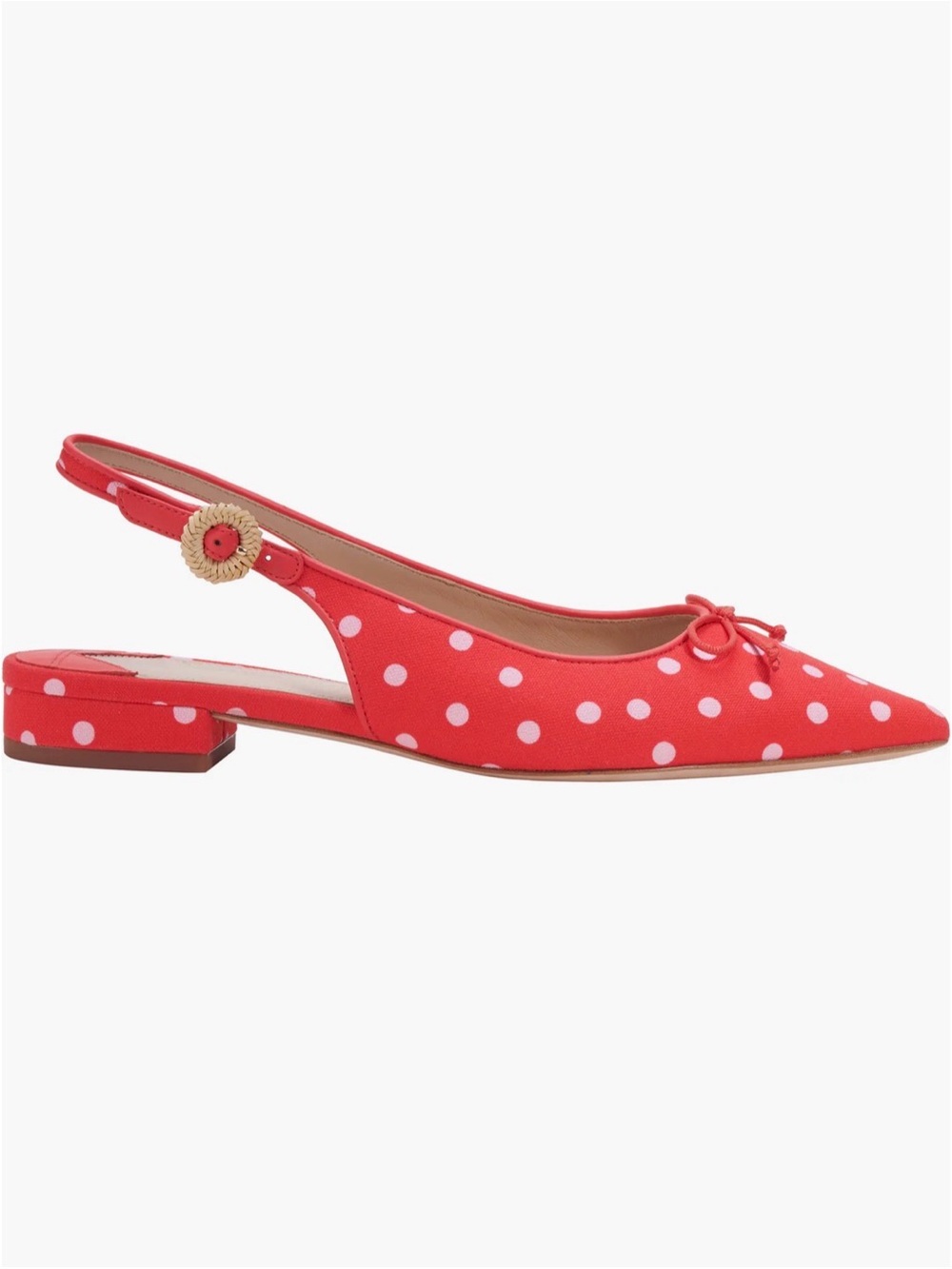 NWOT Kate Spade Red Polka Veronica Flats Size 8 - Picture 4 of 13